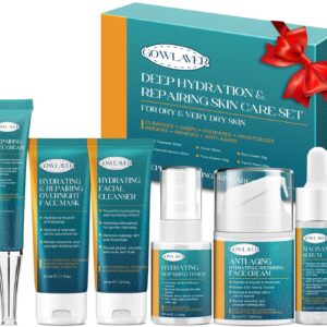 Skin Care Set for Teens Womens,Anti-Aging Deeply Hydrates Repairs Skincare Gift Set for All Skin,Facial Skin Care Products Routine Kit Christmas Beauty Gift Set for Women Stocking Stuffers
