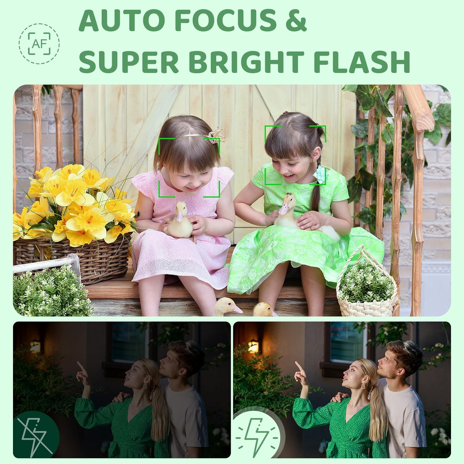 Digital Camera - 5K 72MP Vlogging Camera with 16X Zoom for Kids Autofocus Point and Shoot Photography Cameras - UHD 2.8'' Screen Compact Portable Camara with 32GB SD Card - Image 4