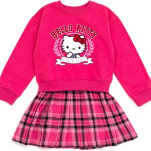 Hello Kitty Girls Flannel Oversized Dress Toddler to Big Kid Sizes (4T – 14-16)