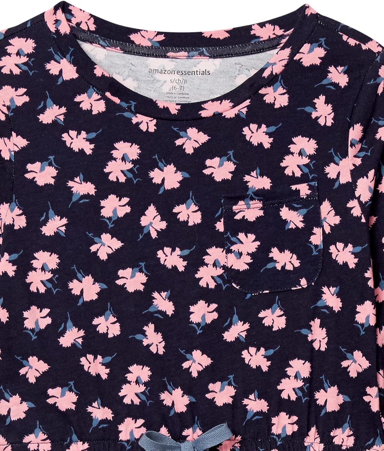 Amazon Essentials girls Girls' Long-sleeve Elastic Waist T-shirt Dress - Image 2