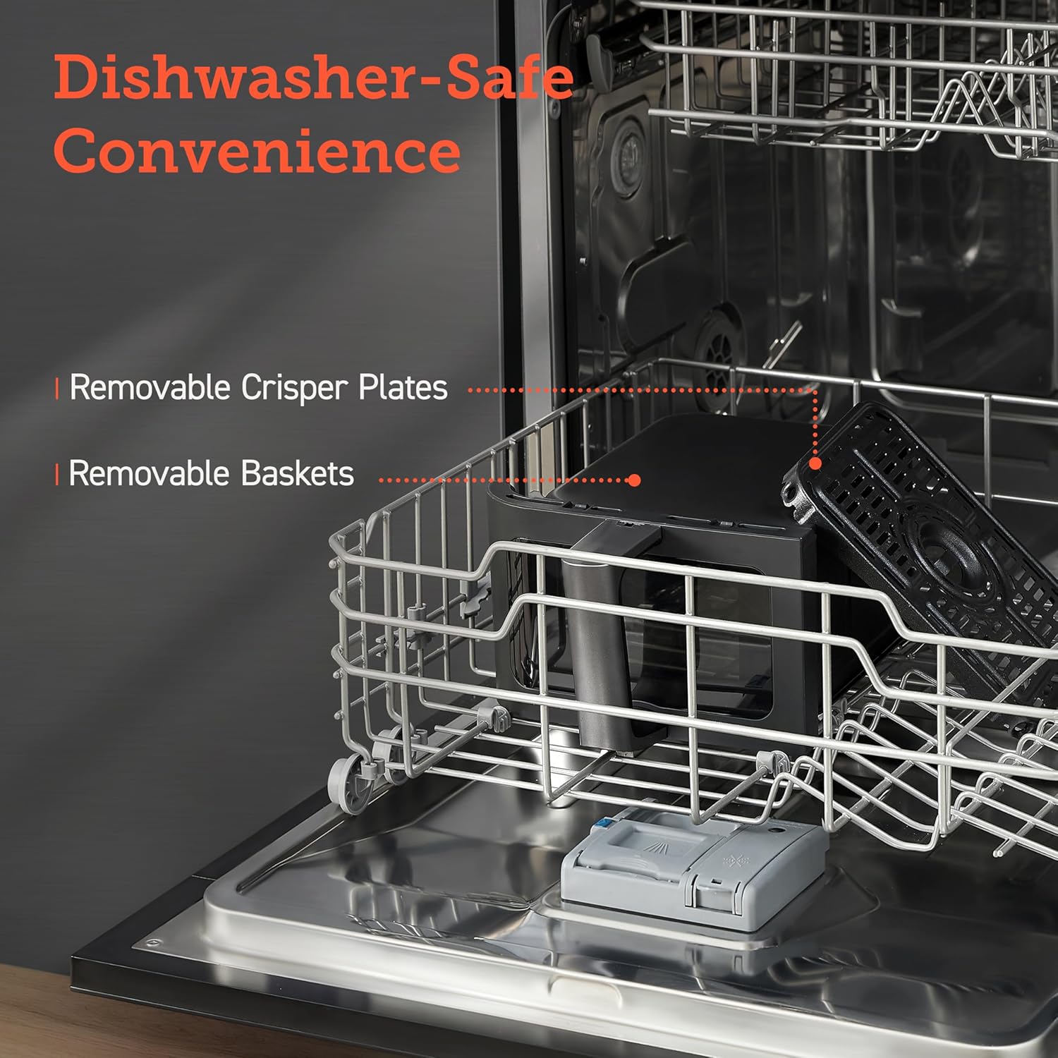 COSORI Dual Air Fryer 9Qt – 10-in-1, Fresh Balanced Meals for Family and Children with Double Baskets, Sync Cook & Finish to Bake, Roast, Reheat, Broil & 130 Recipes for Easy Cooking, Dishwasher Safe - Image 7