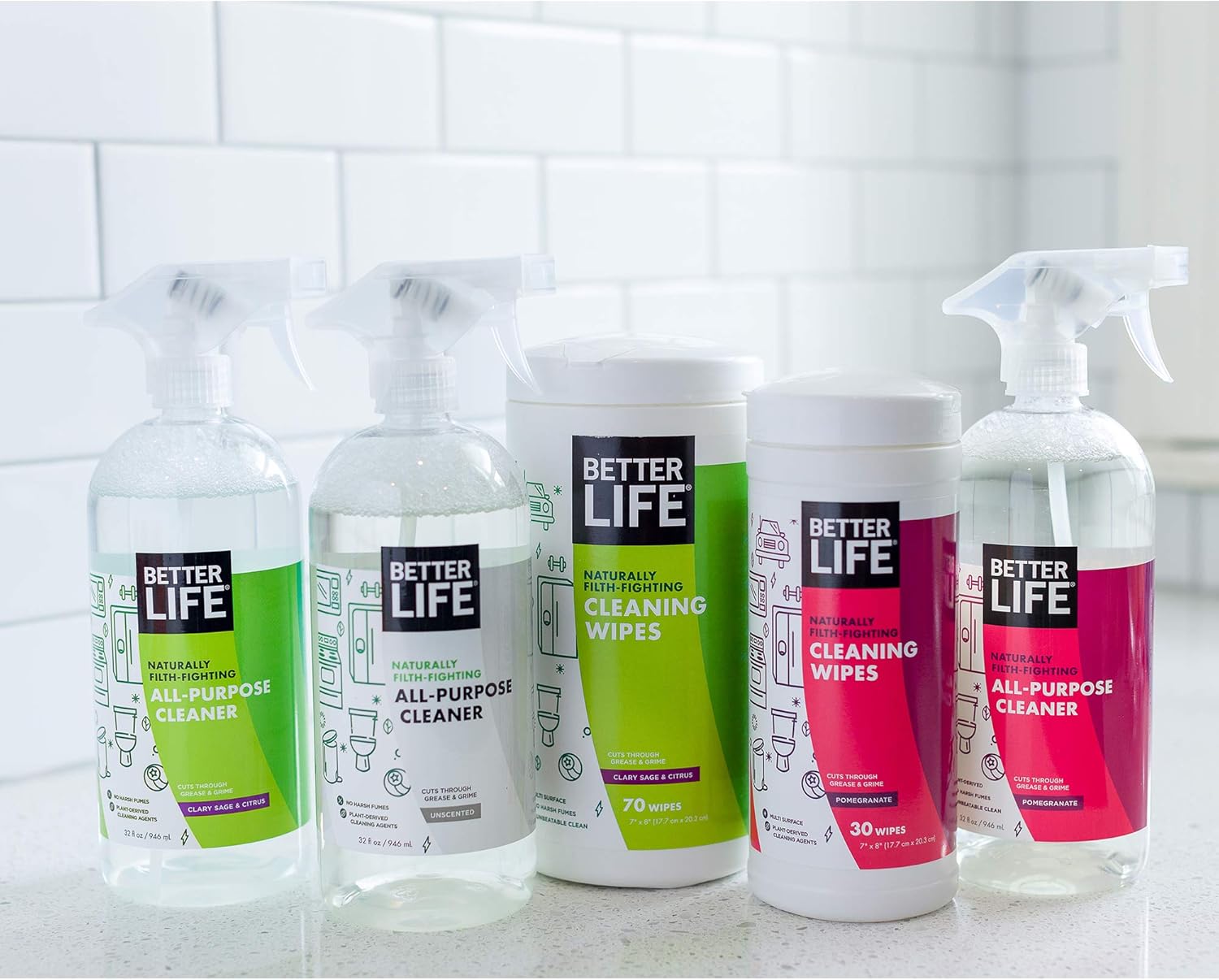 Better Life All Purpose Cleaner - Multipurpose Home and Kitchen Cleaning Spray for Glass, Countertops, Appliances, Upholstery & More - Multi-surface Spray Cleaner - 32oz (Pack of 2) Unscented - Image 11