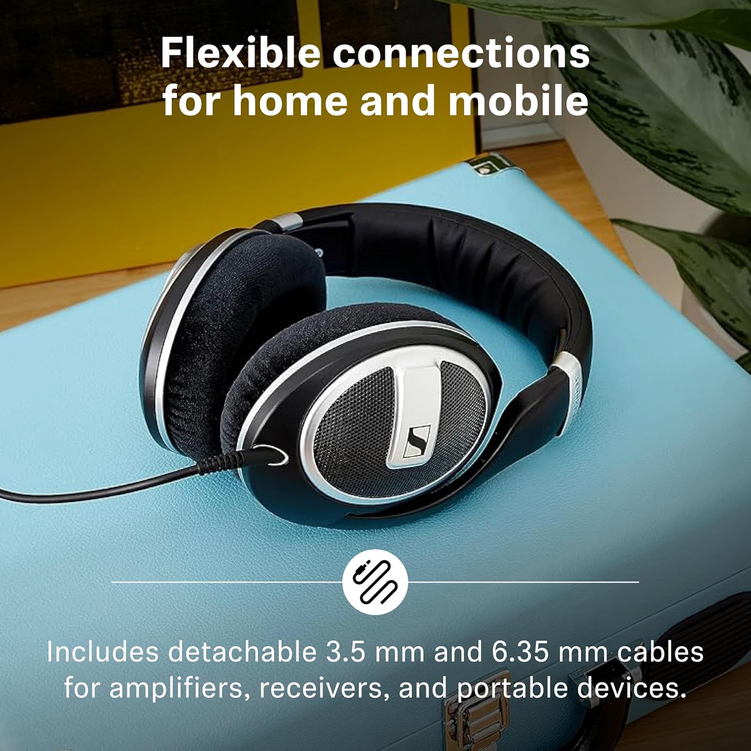 Sennheiser HD 599 SE Open-Back Headphones, Premium Design, Natural Balanced Audio, Comfortable Fit, Wired Headphones for Music, Gaming, School, Work, Black - Image 6