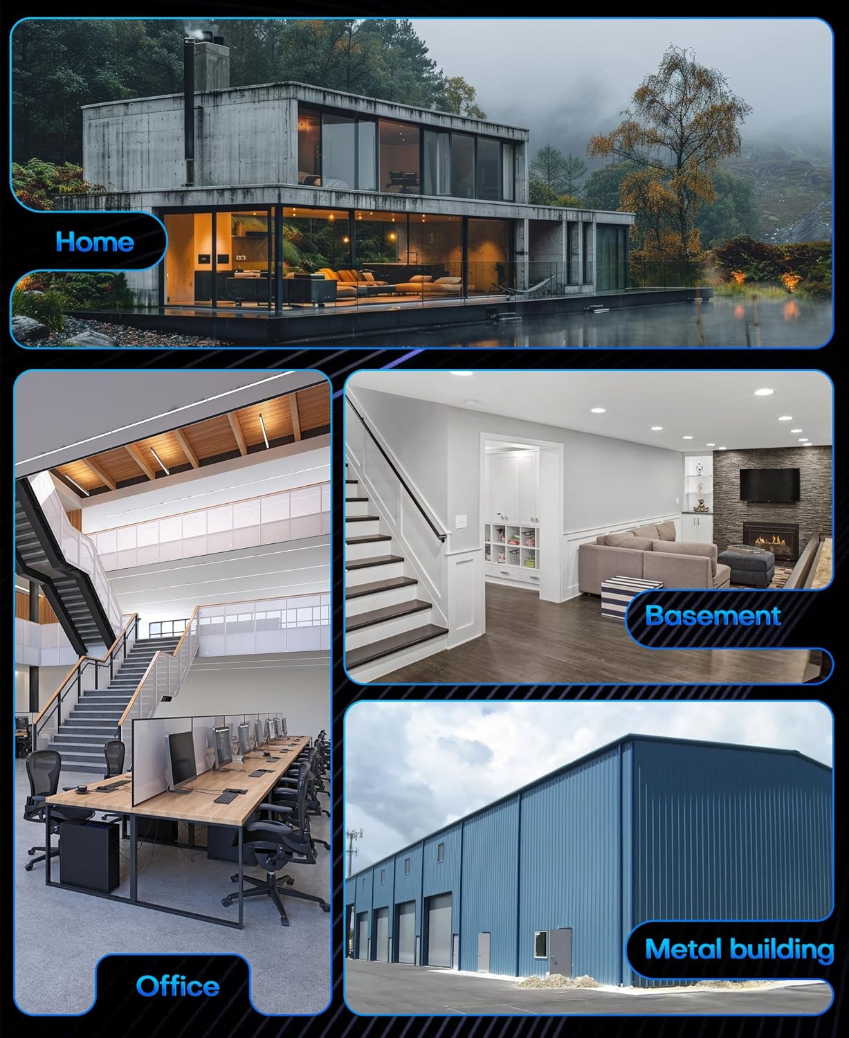 Cell Phone Booster for Multiroom, Boost Cellular Signal Cover to 1,2000 Sq Ft with 2 Indoor (Built-in 1) Antennas and Touch Display 72dB Gain for Homes and Offices 2-Story, Support All U.S Carriers - Image 2