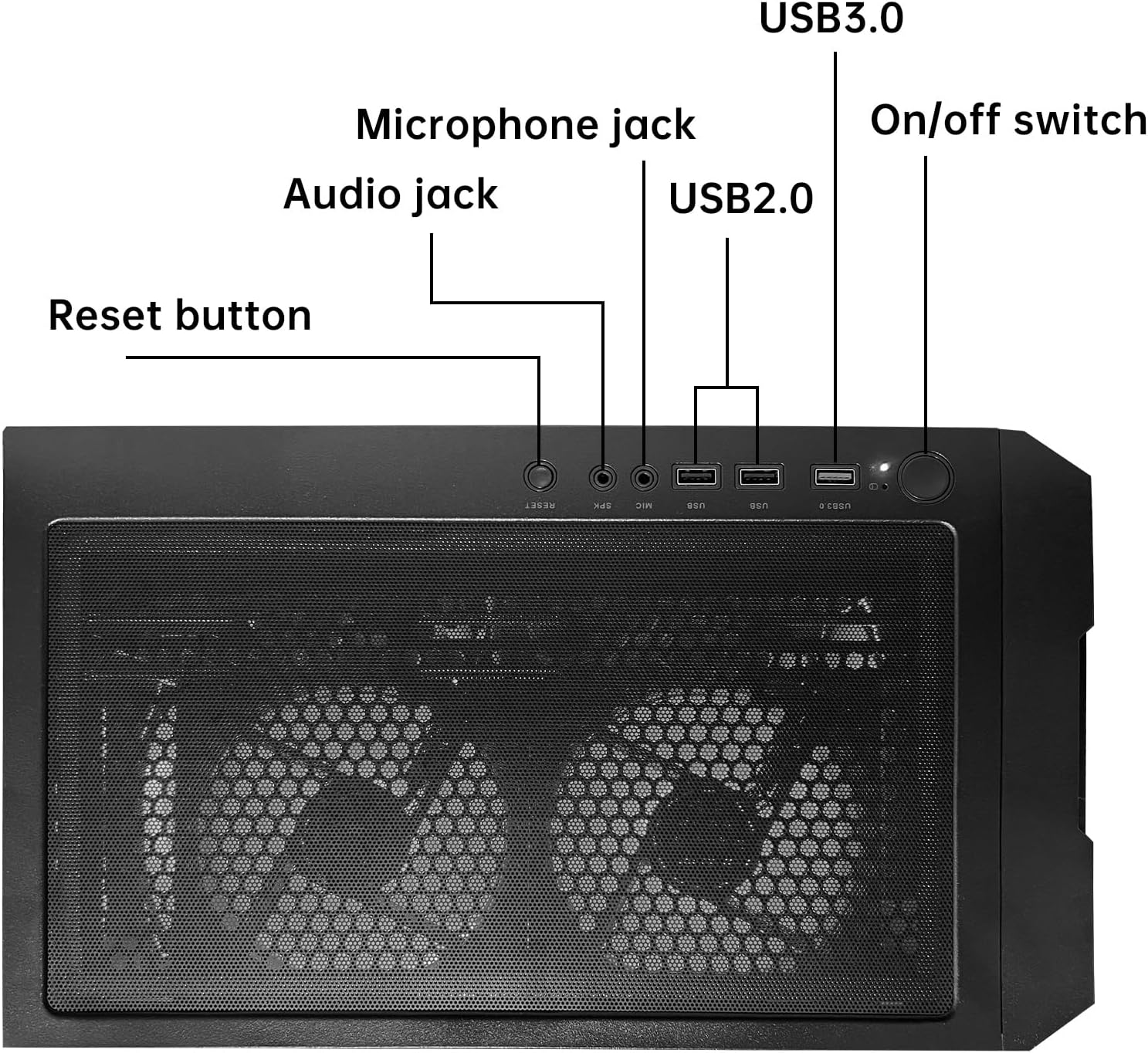 Gaming Desktop PC - AMD R5 9600X GeForce RTX 5060 8GB, 32GB DDR5 6000 RAM,1TB NVMe SSD,240mm Water Cooling&7 ARGB Fans, Prebuilt Gaming Computer - Image 6