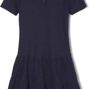 French Toast Girls Ruffle Pique Polo School Uniform Dress