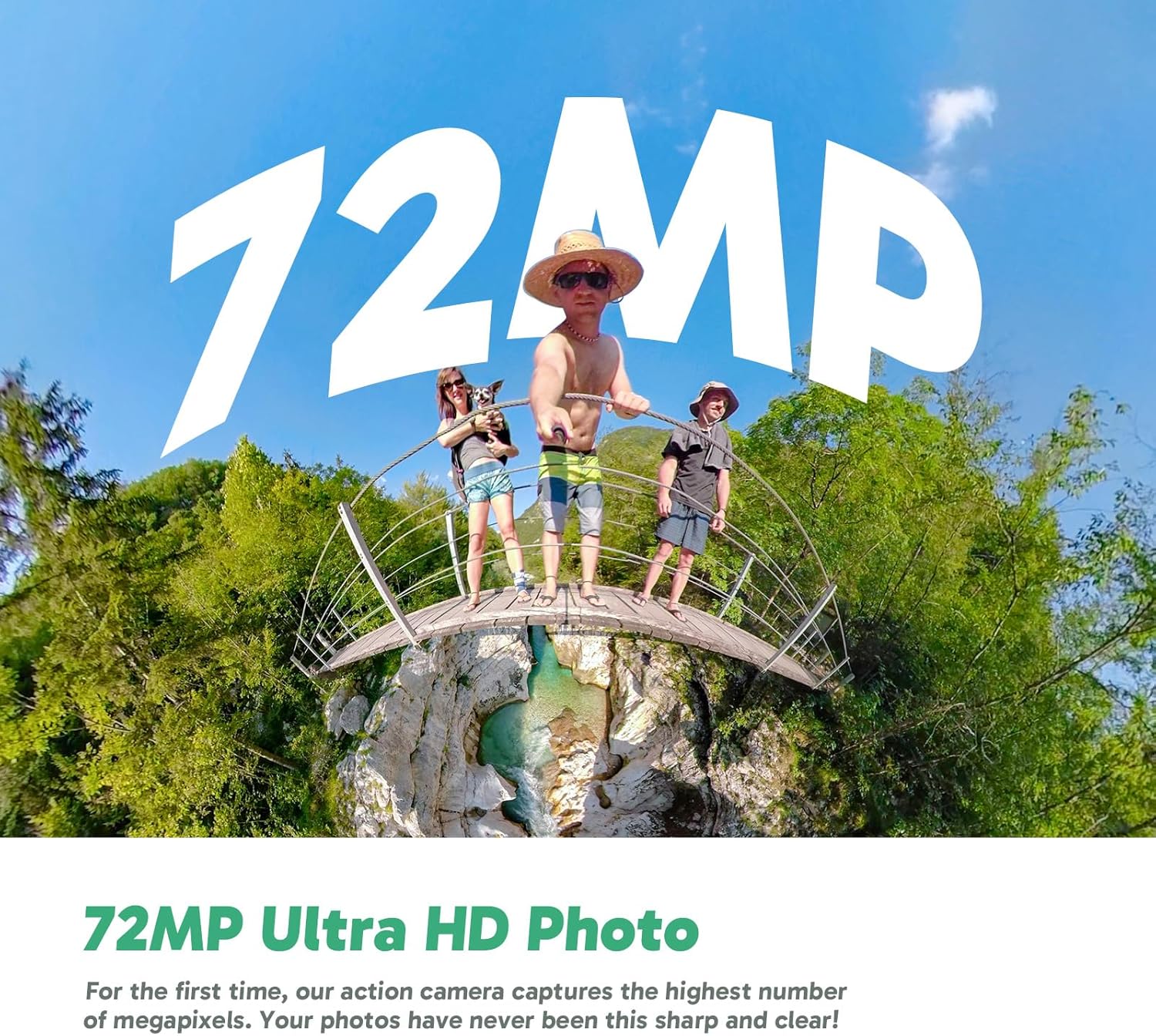 AKASO 360 Weatherproof 360° Action Camera - 5.7K 360 Video with 1/2" 48MP Sensors, 72MP 360 Photo, 360-SuperSmooth, 2.29" Touchscreen, Invisible Selfie Stick Effect, 360° Horizon Lock, AI Tracking - Image 6