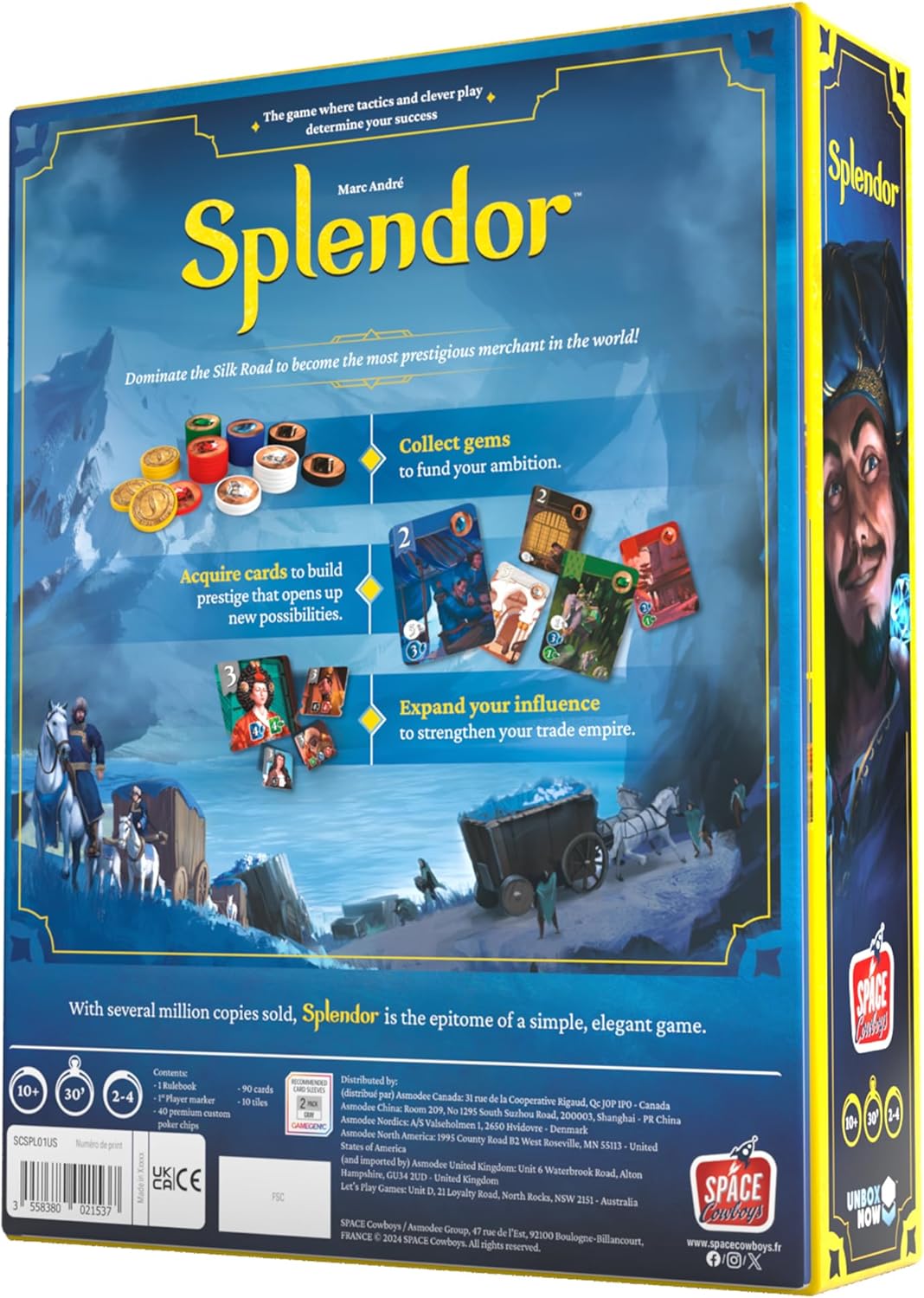 Asmodee Splendor Board Game - Master The Art of Wealth and Prestige! - Engaging Gem Mining Strategy Game for Kids & Adults, Ages 10+, 2-4 Players, 30 Min Playtime - Image 3