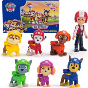 Paw Patrol: Air Rescue Toy Figures Gift Pack, with 7 Collectible Action Figures, Kids Toys for Boys & Girls Ages 3 and up