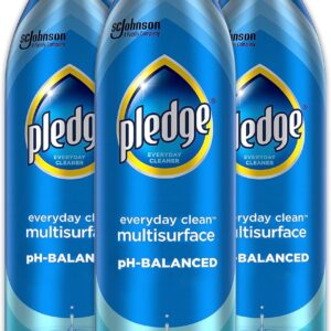 Pledge pH-Balanced Multisurface Spray, Everyday Cleaner, Rainshower Scent, 9.7oz (Pack of 3)