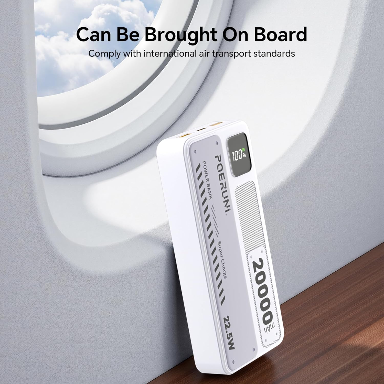 20000mAh Portable Charger with Digital Display - 22.5W Super Fast Charging, Compact Power Bank for iPhone, Android, Tablet, PSP | FAA Compliant Air Travel Safe - Image 6