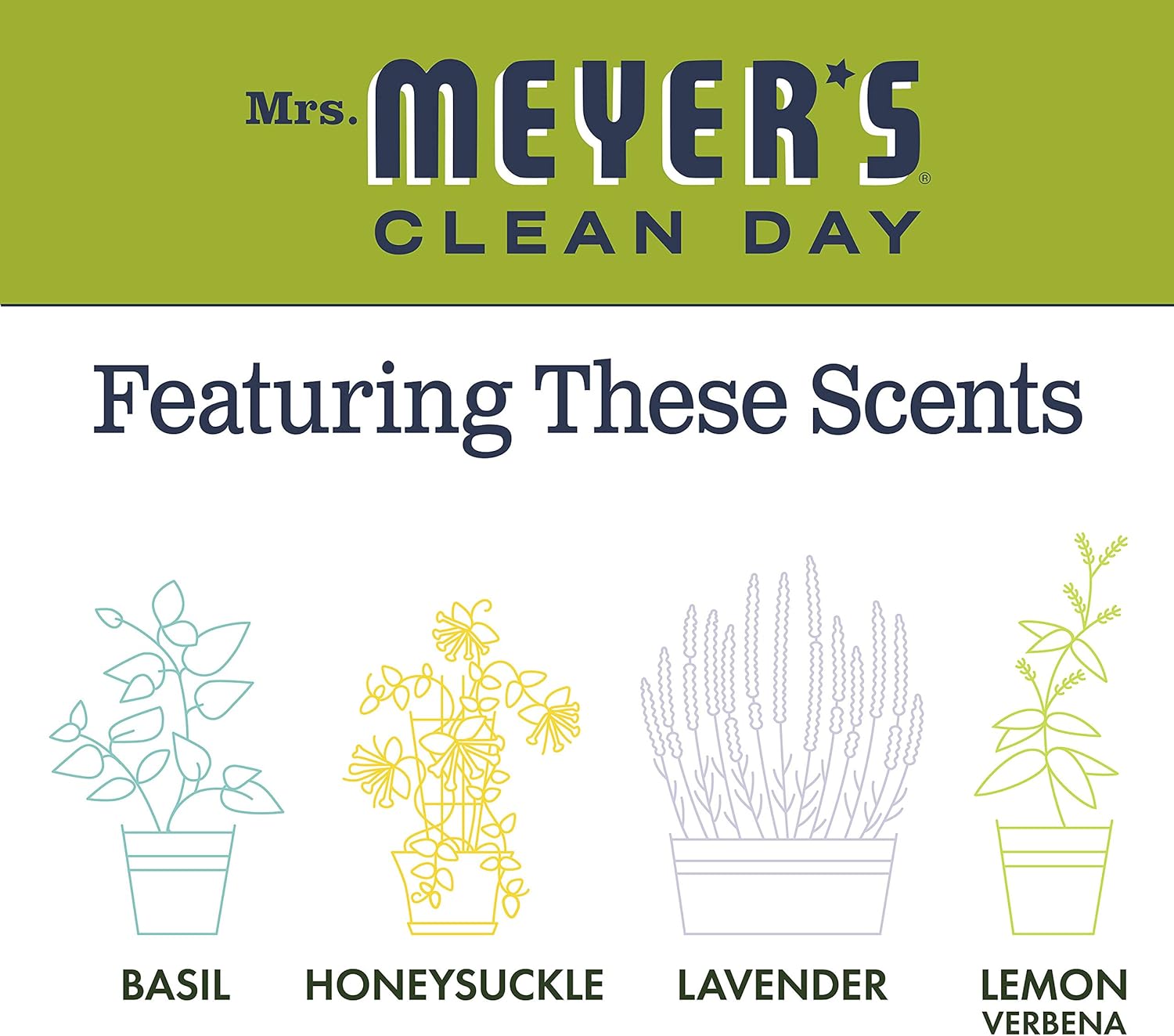 MRS. MEYER'S CLEAN DAY All-Purpose Cleaner Spray, Cruelty Free Formula, Lemon Verbena, 16 fl. oz - Pack of 3 - Image 7