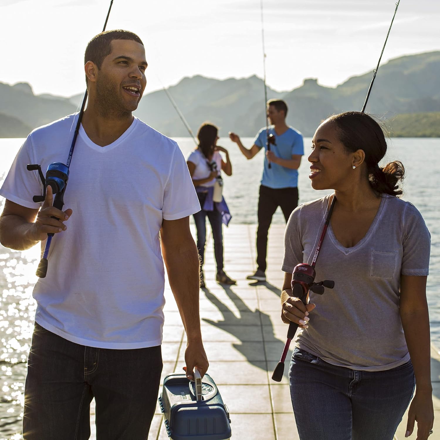 Zebco 33 Custom-Z Spincast Reel and 2-Piece Fishing Rod Combo, 6-Foot Fiberglass Rod with Split-Grip EVA Handle, Quickset Anti-Reverse Fishing Reel with Bite Alert - Image 9