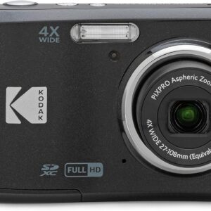 KODAK PIXPRO Friendly Zoom FZ45-BK 16MP Digital Camera with 4X Optical Zoom 27mm Wide Angle and 2.7″ LCD Screen (Black)