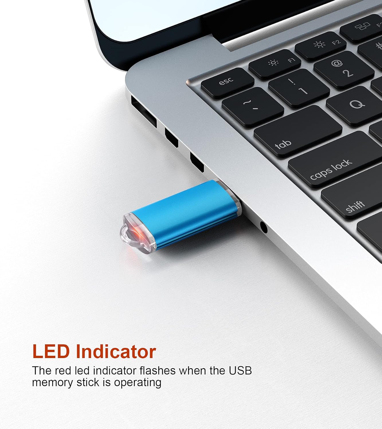 TOPESEL 128GB USB 3.0 Flash Drive, High Speed Thumb Drive USB Flash Drive USB Memory Stick for Data Storage (Blue) - Image 3