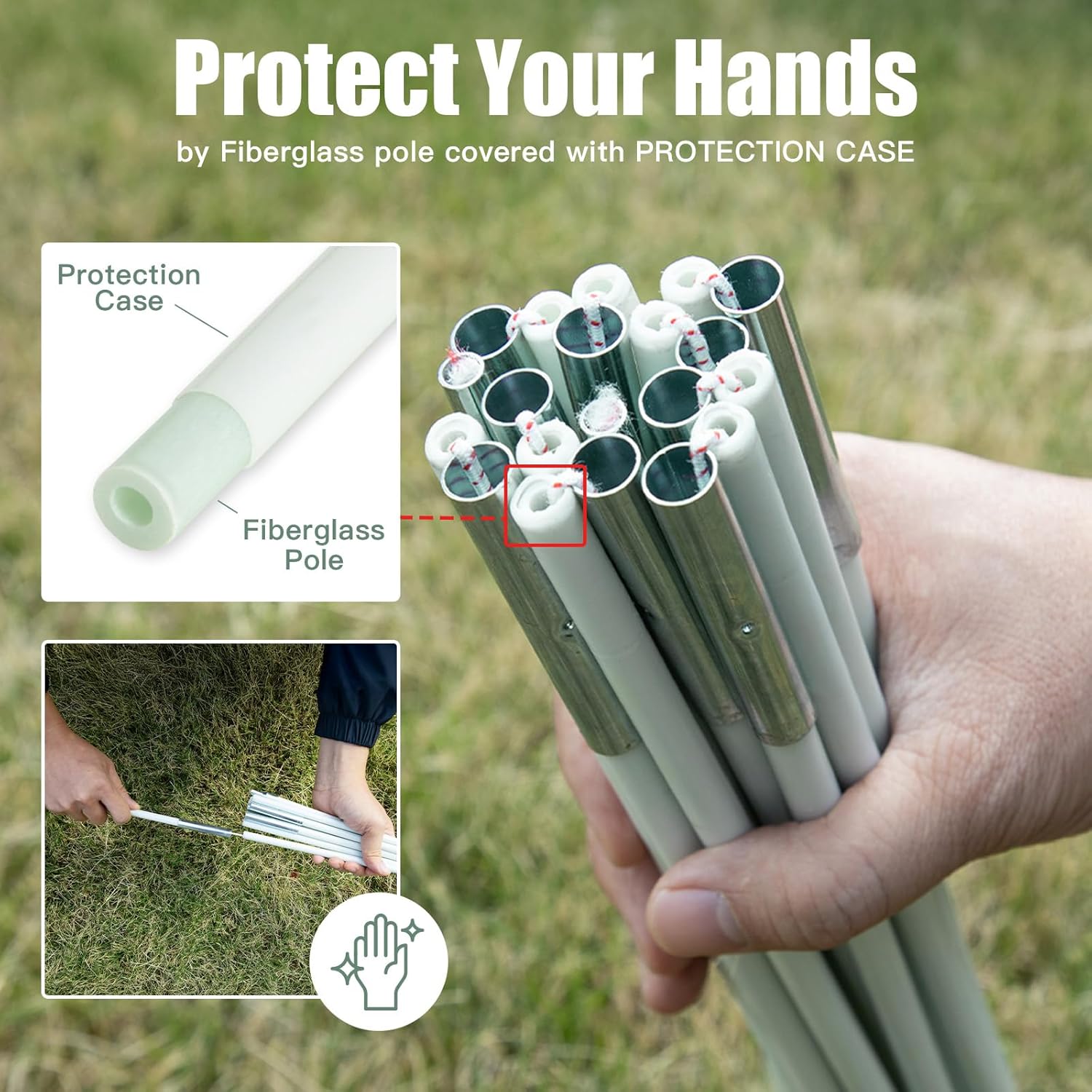 Night Cat Backpacking Tent for One 1 to 2 Persons Lightweight Waterproof Camping Hiking Tent for Adults Kids Scouts Easy Setup Single Layer 2.2x1.2m - Image 2