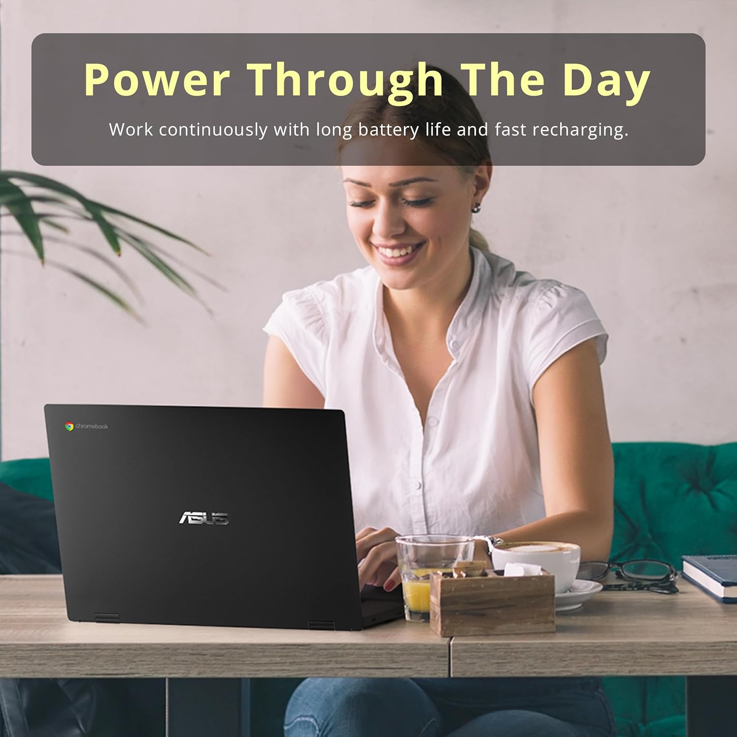 ASUS CX1500CNA Chromebook 15.6" HD Laptop, Intel Celeron N3350 Processor, 4GB RAM, 64GB eMMC Flash Memory, Intel HD Graphics, HD Webcam, Stereo Speakers, Chrome OS, Black, (renewed) - Image 7