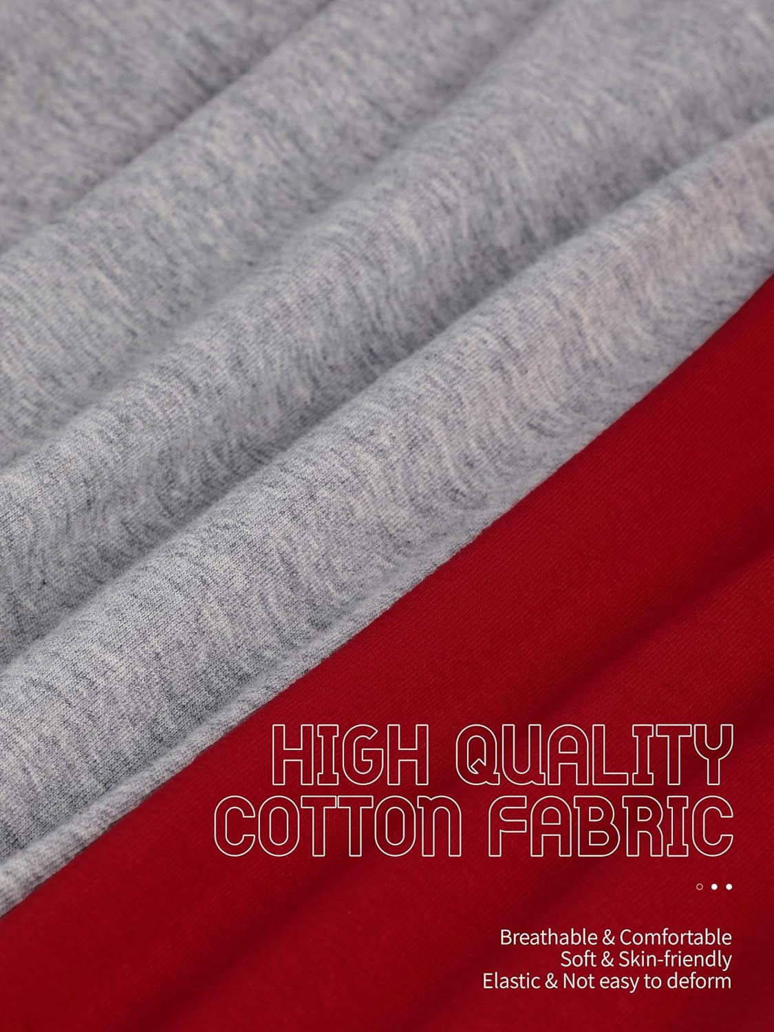 4 Pack Boys Long Sleeve Shirts Soft Cotton Basic Tees Youth Boys Long Sleeve T-Shirts Layering Shirts Tagless - Image 2