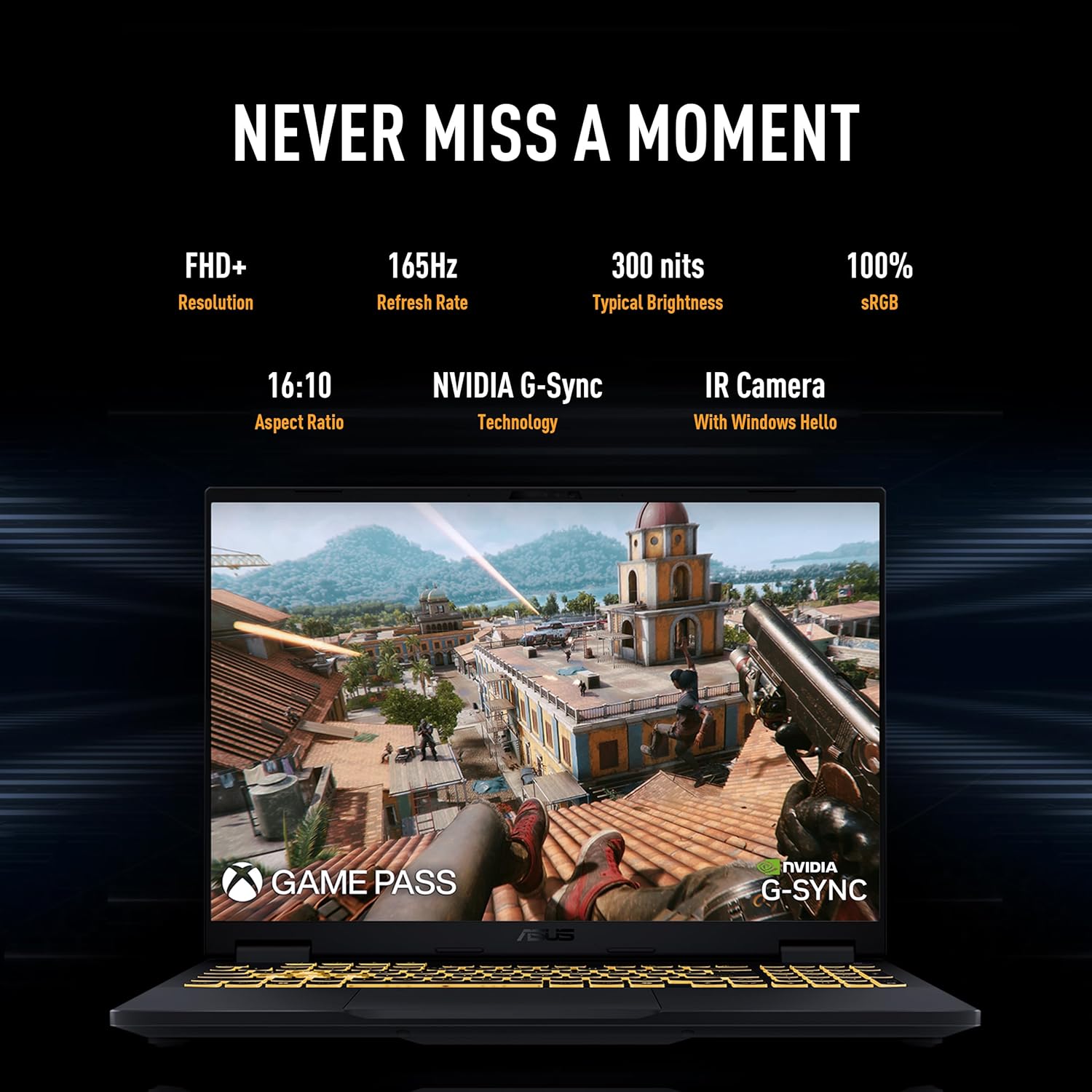 ASUS TUF Gaming F16 (2025) Gaming Laptop, 16” FHD+ 165Hz 16:10 Display, Intel® Core™ i5 Processor 13450HX, NVIDIA® GeForce RTX™ 5050, 16GB DDR5, 512GB PCIe Gen4 SSD, Wi-Fi 6E, Win 11 Home - Image 6
