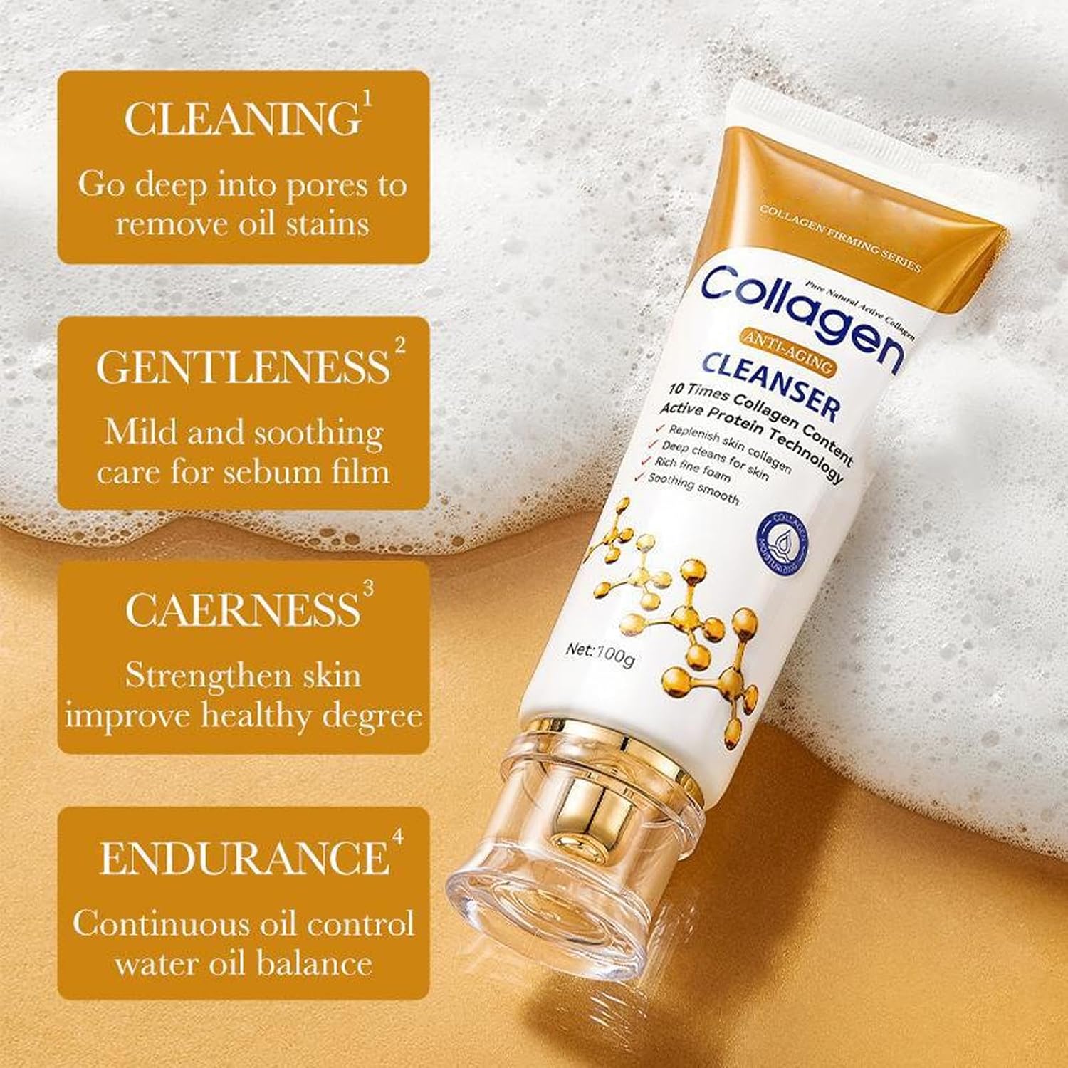 Collagen Skin Care Set, 6Pcs Anti Aging Face Care Sets for Women, Firming Skin, Shrink Pores, Smooth Wrinkles, Hydrating Skin Care Set Include Serum Face Cream Eye Cream Toner Cleanser Facial Mask1 - Image 8