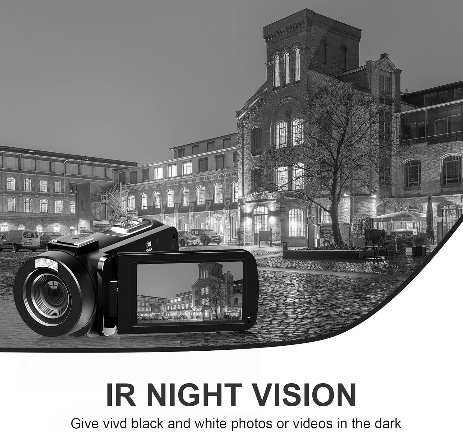 Video Camera, 1080P 30MP Camcorder IR Night Vision Vlogging Camera for YouTube,3.0" LCD Screen 18X Digital Zoom Recorder Camera with Remote Control, Microphone, Mini Tripod, 2 Battries, 32GB SD Card - Image 6