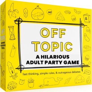 OFF TOPIC Party Game for Adults – Fun Adult Board Games for Groups of 2-8 Players – Hilarious Game Night Card Game for Friends, Family & More