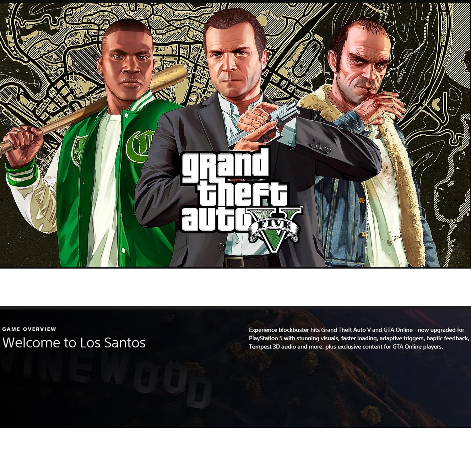 Grand Theft Auto V for PlayStation 5 (US Version), with PremGear ThumbSticks (2 pack: 1 High-Rise, 1 Mid-Rise) & Cleaning Cloth - Image 2