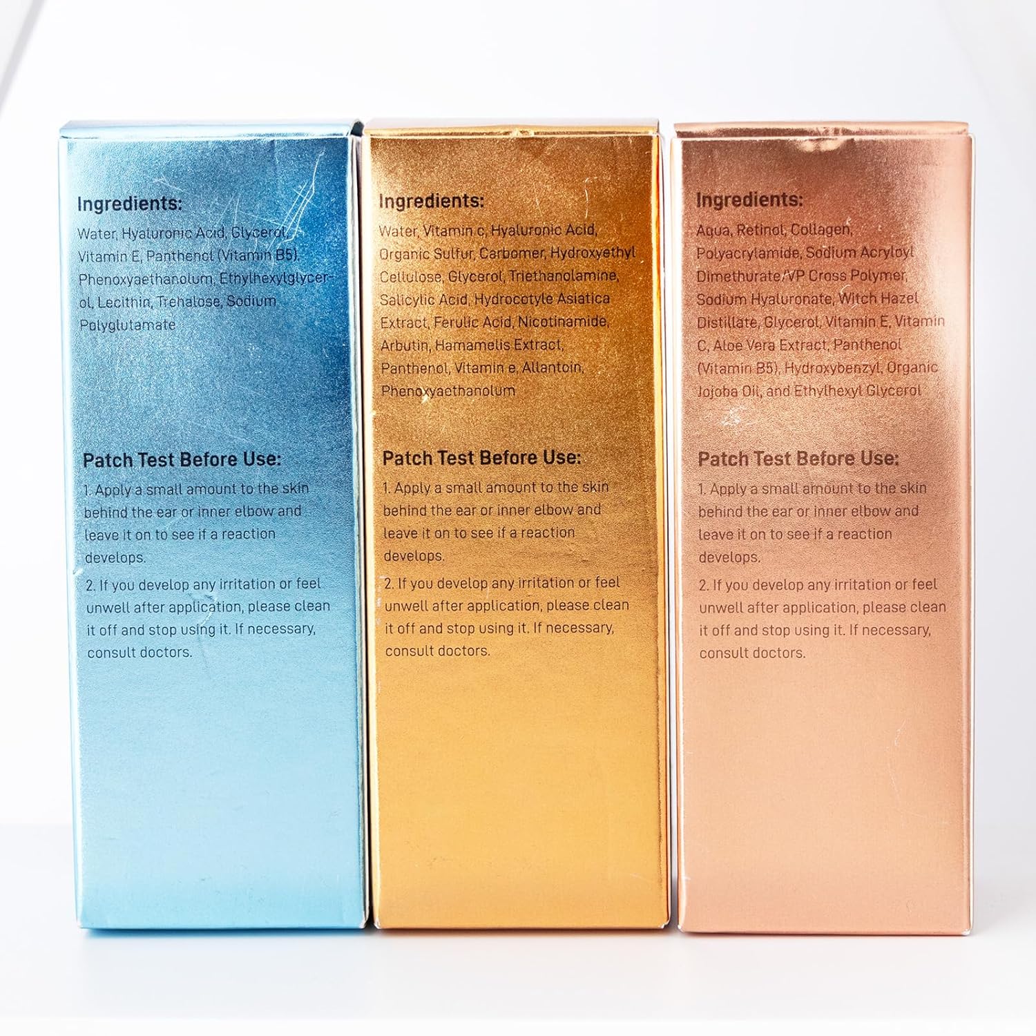 Facial Skin Care Set– Retinol Serum, Vitamin C & Hyaluronic Acid for Face – Anti Aging Face Serum Set for Women – Firm, Wrinkle Smoothing, Dark Spot Corrector, Brighten Dullness - Image 7