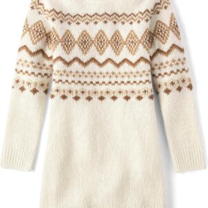 The Children’s Place Girls Puff Sleeve Dress, Long Sleeve