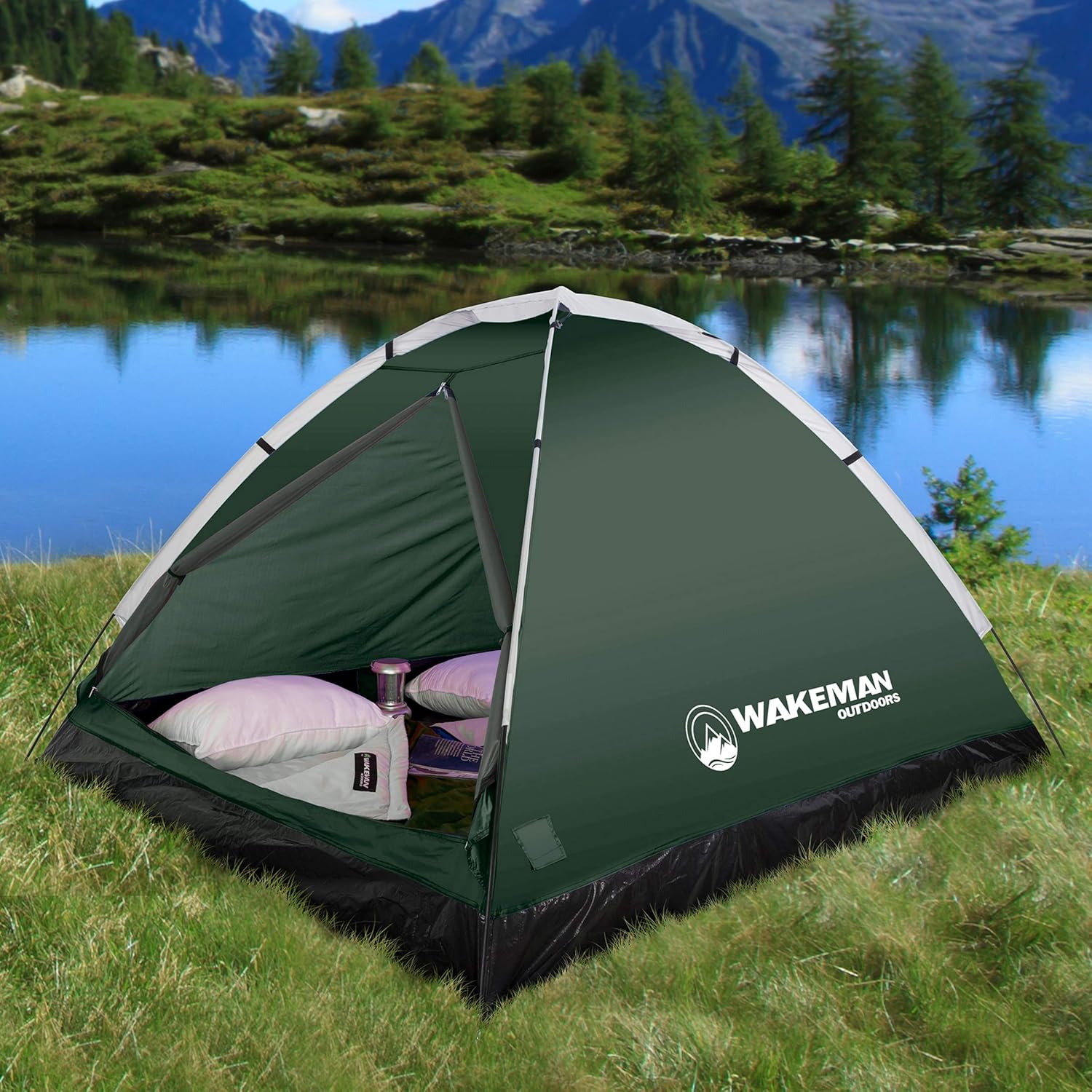 Wakeman Family-Tents Wakeman Outdoors 2 Person Camping Tent - Image 4