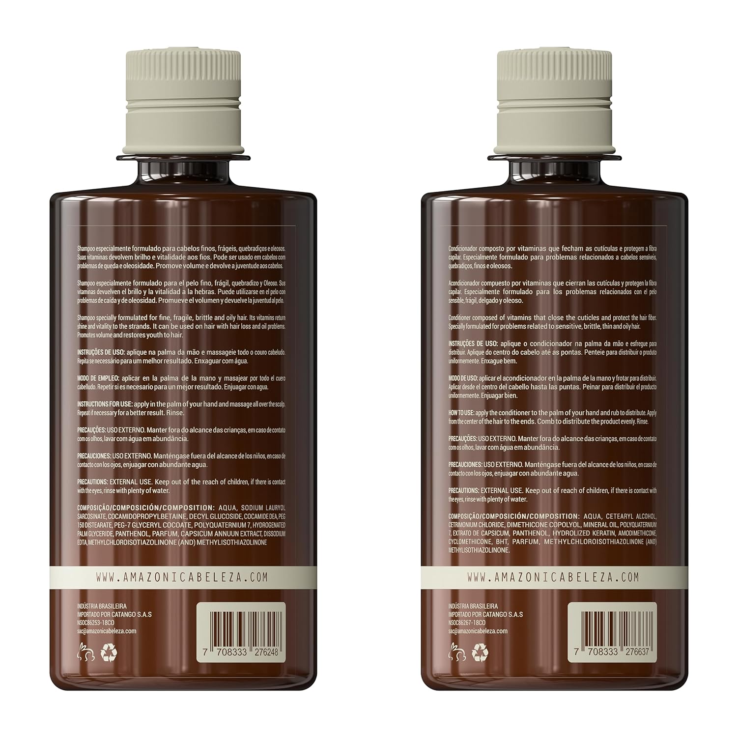 Hair Therapy Shampoo & Conditioner Set for Stronger, Thicker Hair - Professional Anti-Hair Loss and Oil Control, Hydrates and Adds Shine, Paraben-Free, Silicone-Free - Image 9