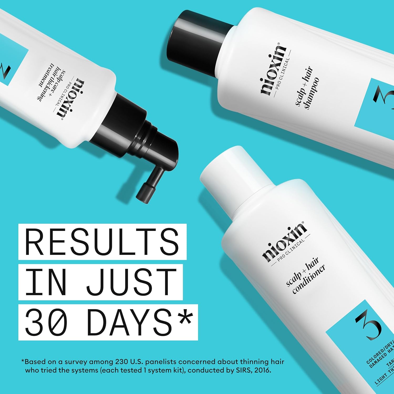 NIOXIN Scalp + Hair Thickening System Kits | For Natural, Colored, & Damaged Hair with Light to Progressed Thinning | Strengthen & Boost Hair Density with Niacinamide & Biotin | 1 Month Supply - Image 4