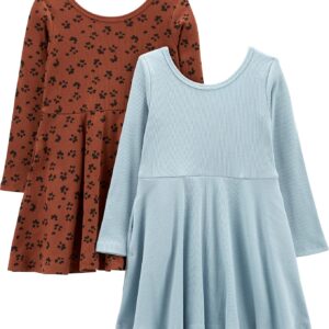 Simple Joys by Carter’s Girls 2-Pack Long-Sleeve Dress Set