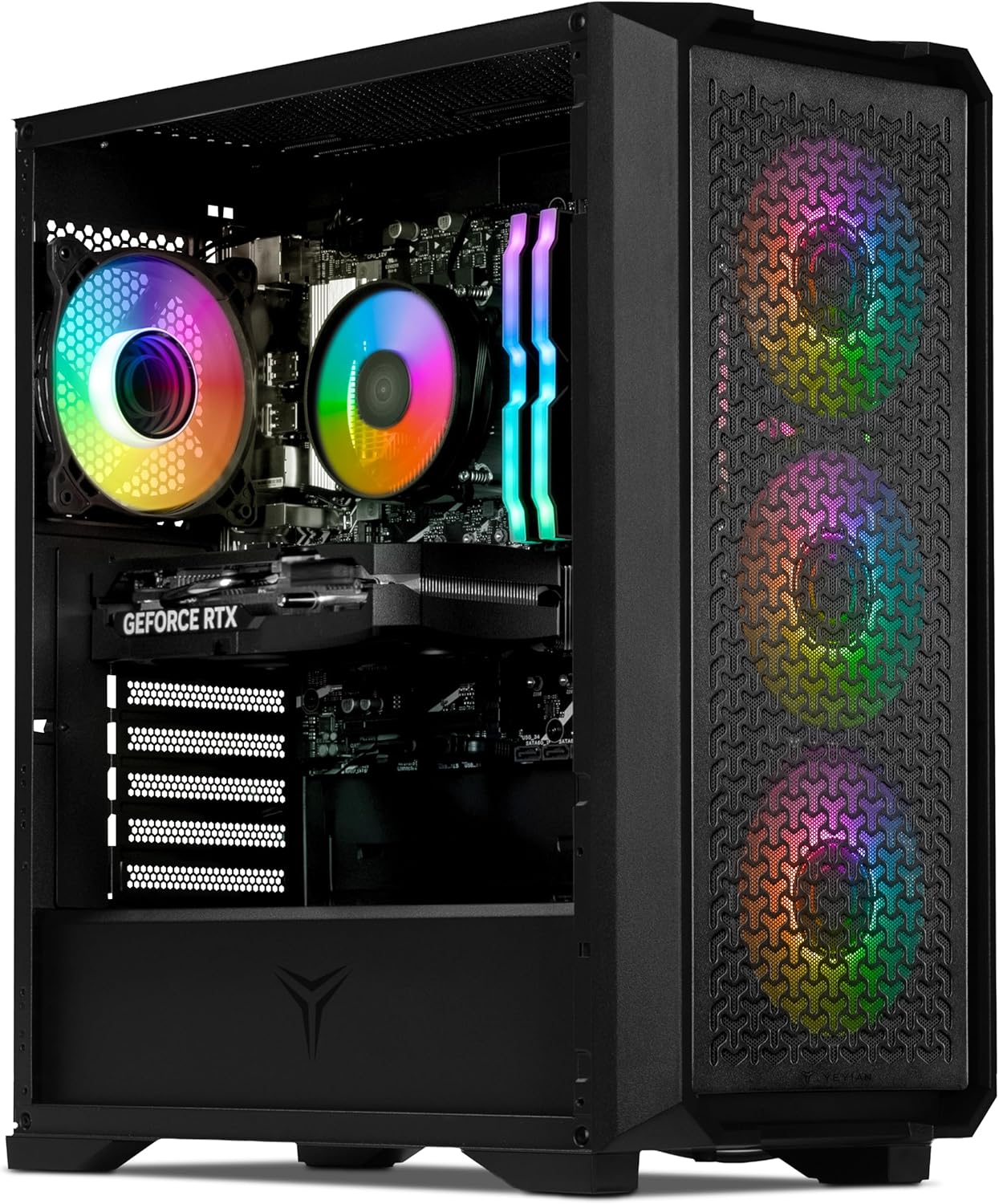 YEYIAN Gaming PC. Core i5 14400F, RTX 5060 8GB GDDR7, 2TB NVMe, 32GB DDR5, PSU, 650W 80+ Gold. Model YPI-VA44F0C-5603U - Image 3