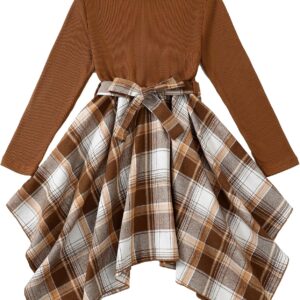 Girls Dress Girl Fall Outfit Teen Girl Casual Dresses Irregular Dresses for Kids