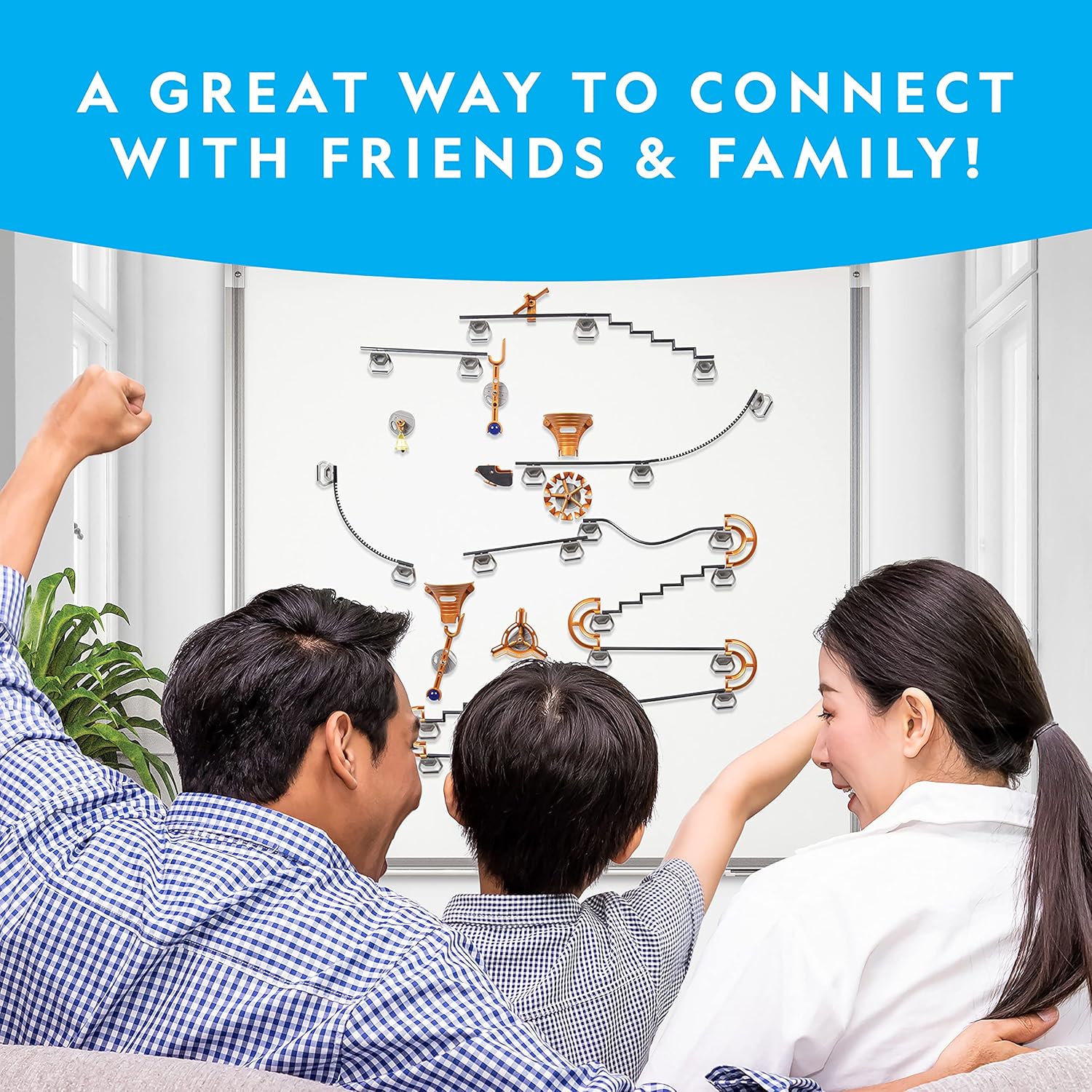 National Geographic Magnetic Marble Run - 75-Piece STEM Building Set for Kids & Adults with Magnetic Track & Trick Pieces & Marbles for Building A Marble Maze, STEM Project - Image 4