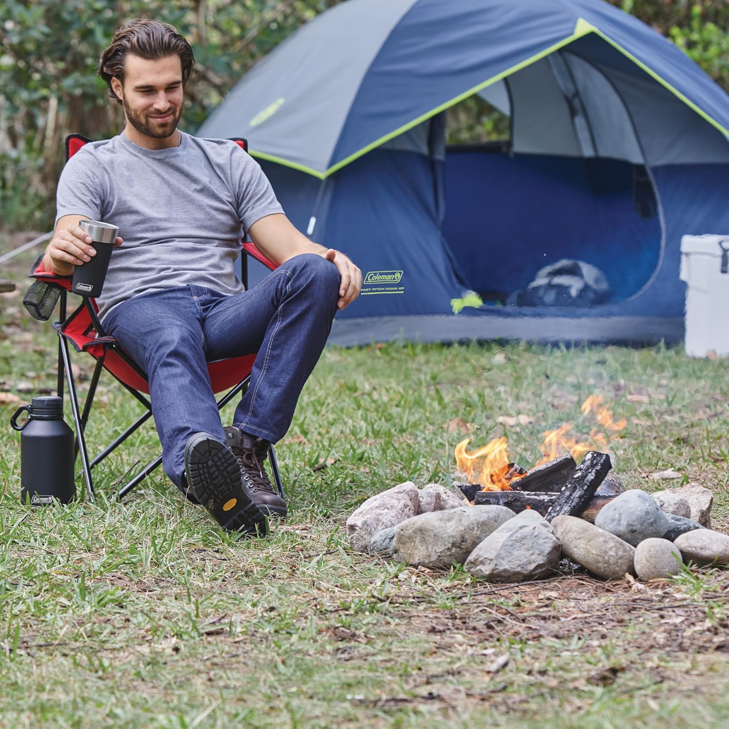 Coleman Sundome Camping Tent with Rainfly, 2/3/4/6 Person Tent Sets Up in 10 Mins, Weatherproof Shelter for Camping, Festivals, Backyard, Sleepovers, & More - Image 4