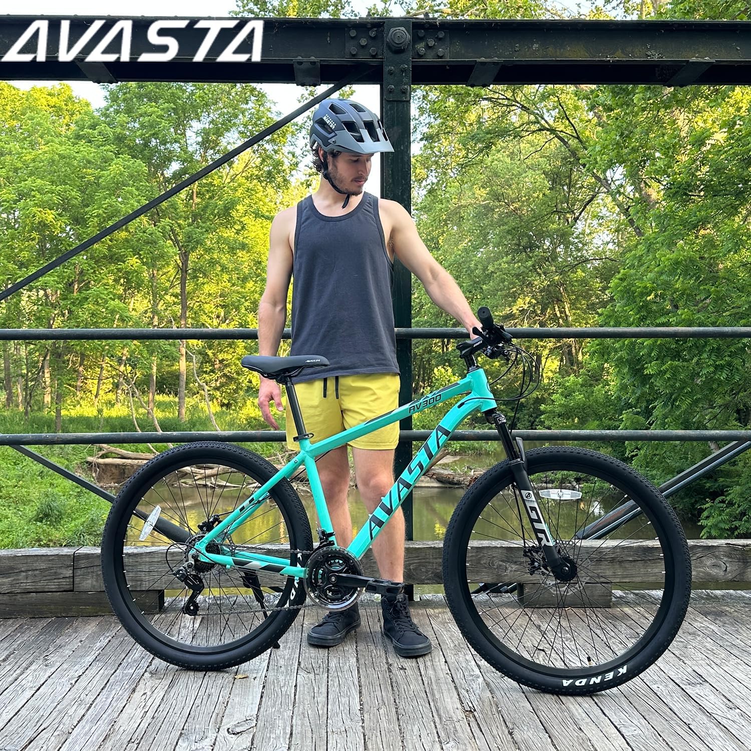 AVASTA AV300 26 27.5 inch Mountain Bike with 21-Speed,Aluminum Frame, Dual Disc Brake, Comfortable Saddle,Multiple Colors - Image 6