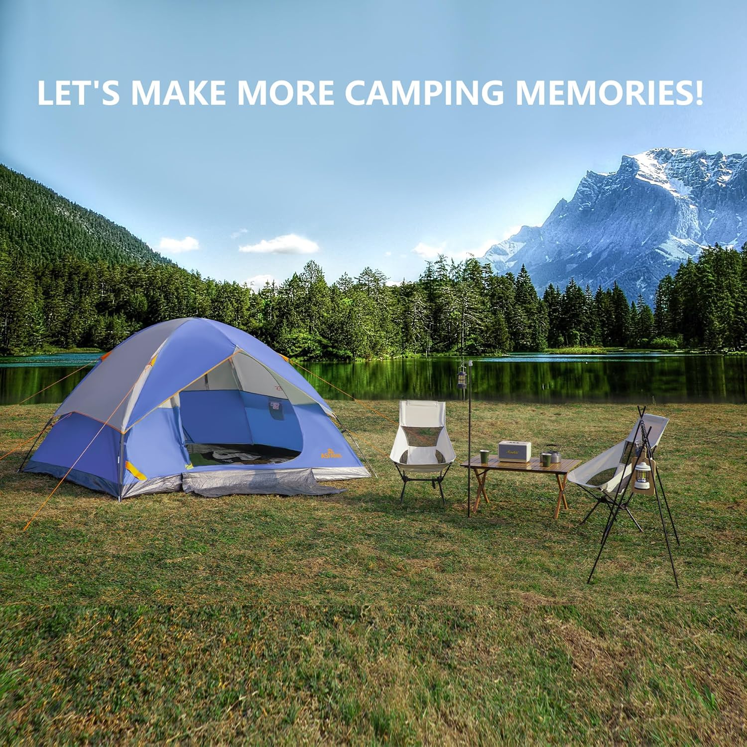 2-12 Person Tents for Camping Waterproof, Backpack Double Layer Tents, Perfect Picnics, Fishing and Backyard Camping - Image 2