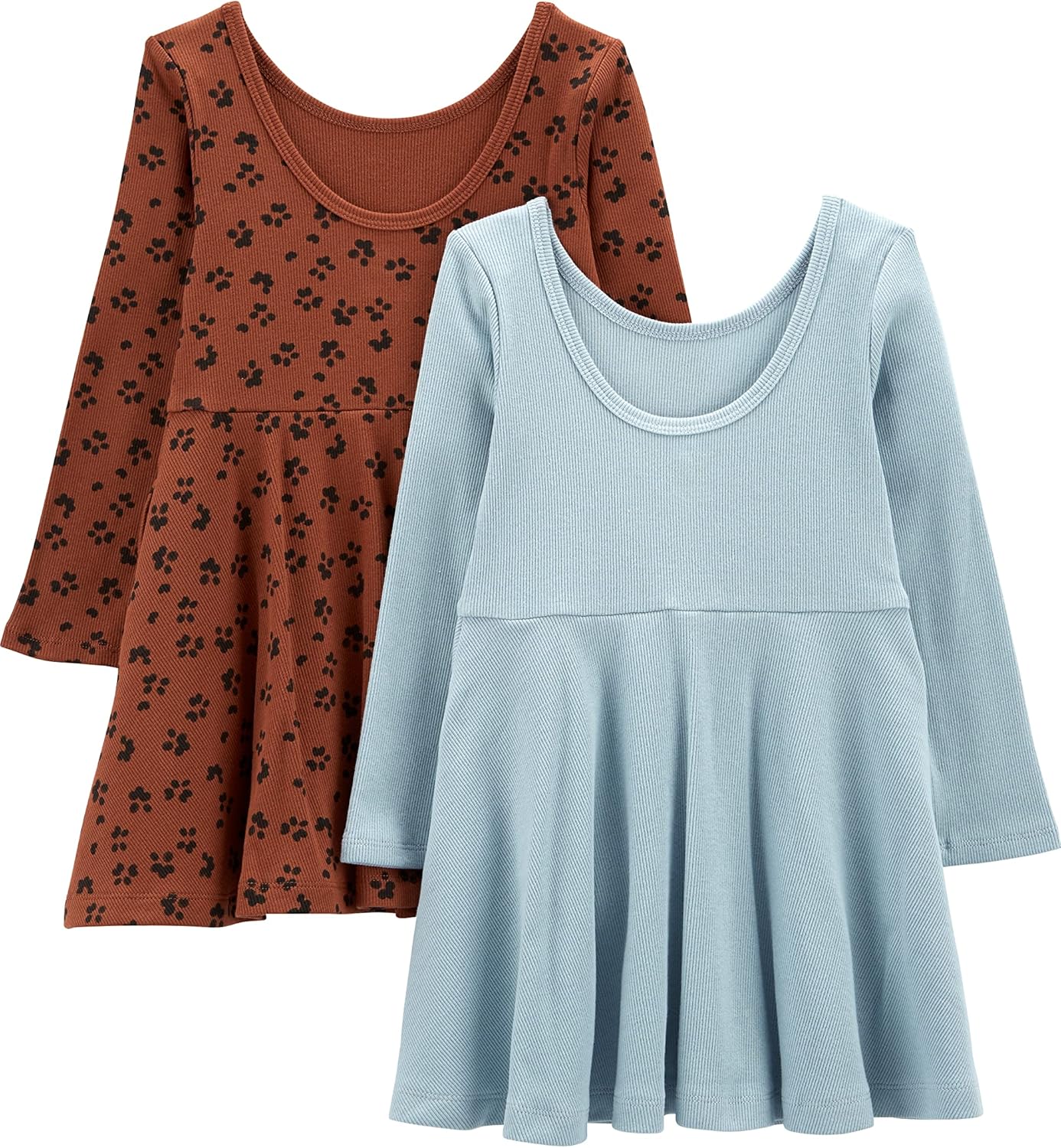 Simple Joys by Carter's Girls 2-Pack Long-Sleeve Dress Set - Image 2