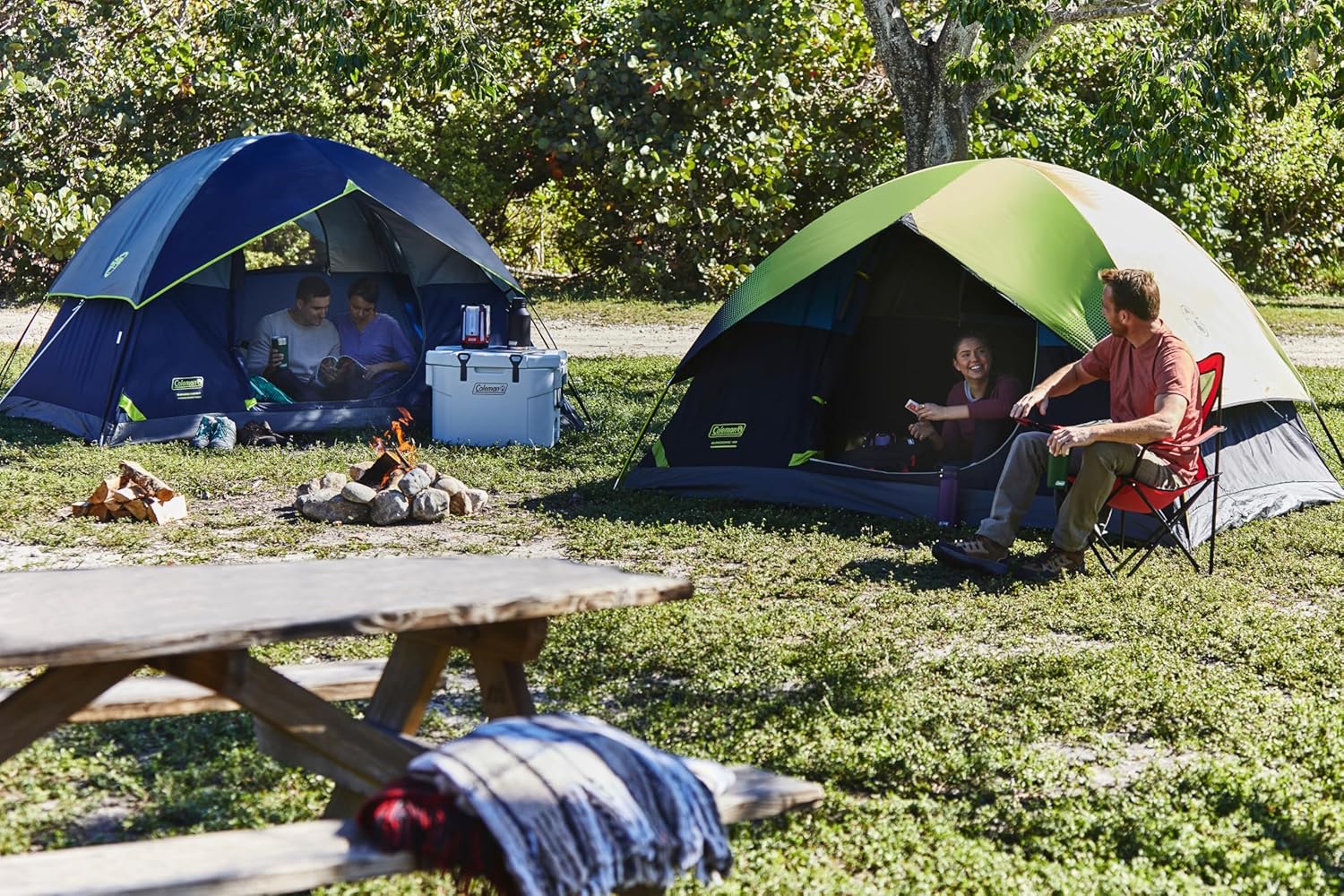 Coleman Sundome Camping Tent with Rainfly, 2/3/4/6 Person Tent Sets Up in 10 Mins, Weatherproof Shelter for Camping, Festivals, Backyard, Sleepovers, & More - Image 5
