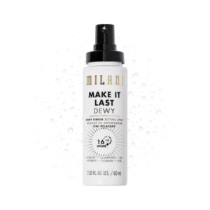 Milani Setting Spray + Primer, Make It Last Dewy – Dewy Finish Moisturizing Formula for Glow on the Go, Setting Spray for Makeup and Face Primer, Prime + Set + Hydrate, 2.03 Fl. Oz