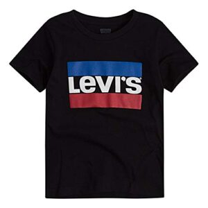 Levi\’s Boys\’ Sportswear Logo T-Shirt, Black, M