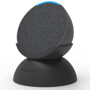 Echo Pop Bundle: Includes Echo Pop | Charcoal & Made for Amazon Battery Base | Charcoal