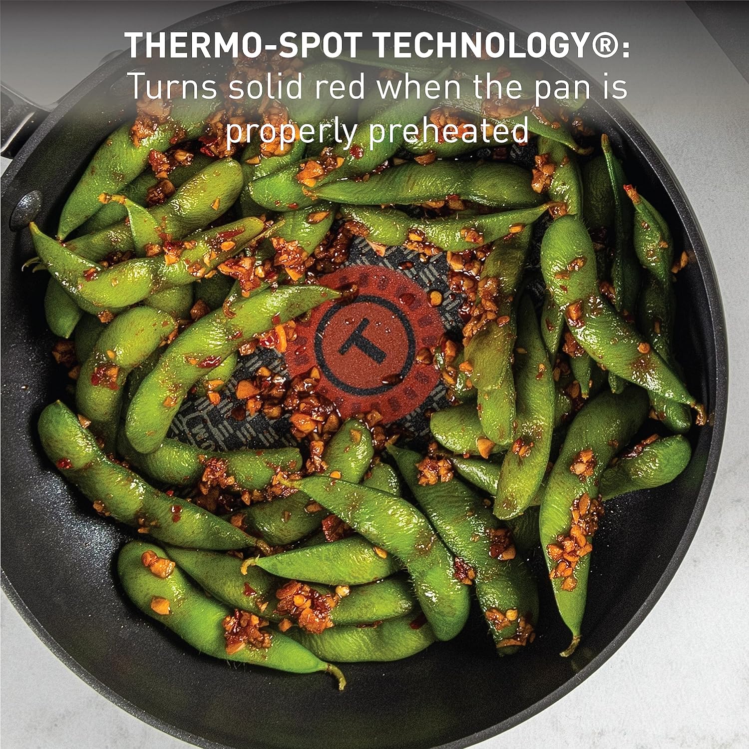 T-Fal Ultimate Hard Anodized Nonstick Cookware Set 17 Piece, Nonstick Pots and Pans Set with Fry Pan, Saucepans, Saute-Pan, Griddle, Dishwasher Safe, Black - Image 5