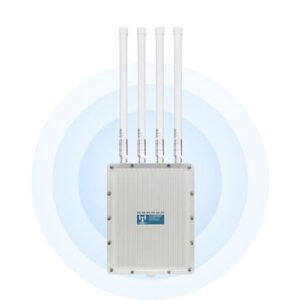 KuWFi WiFi 6 Wireless AP Router WiFi Extender Signal Booster Outdoor Indoor Long Range 360-degree omnidirectional Access Point WiFi Dual Band 1800Mbps Supports AP/Gateway/Repeater