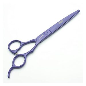 Shears for Hair Cutting 6/7 Inch Hairdressing Scissors, Scissors, Hairdressing Scissors, Slender Saw Blade, Non-Slip Design Hair Cutting Kit (Color : Marfíl) (Naranja) (7 Inch Curved b) (Borgoa B)