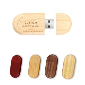 Custom USB Flash Drive, Personalized USB Thumb Drive Memory Stick, Portable High Speed Wood USB Pen Drive U Disk for External Data Storage (128GB,100PCS)