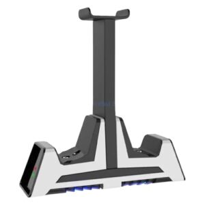 Compatible with Multiple Devices Gaming Controller Charging Station Bracket with LED Detachable Headphone Hanger Rack New 2026 High for Reliable Electronic Component, Precision, Stable Performance