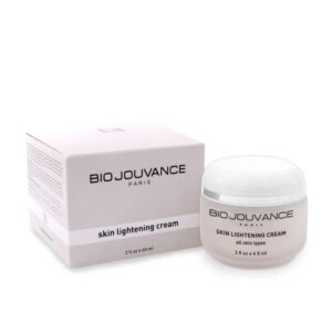 BIO JOUVANCE PARIS – Skin Lightening Cream 2oz / 60ml – for Hyper-Pigmented Skin, Acne Scars and Age Spots | Natural Plant Extracts | Daily Facial Skin Care Treatment Regimen | Made in France